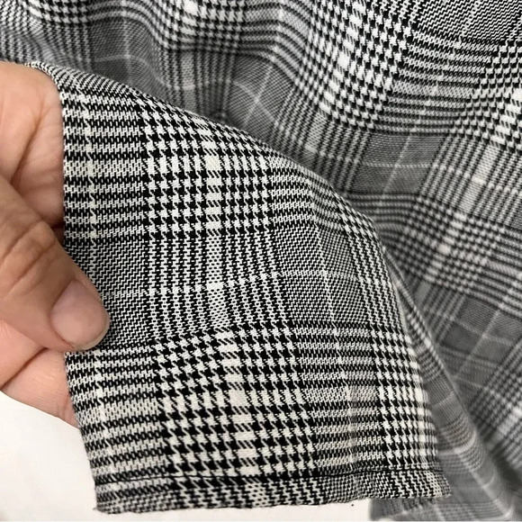 Faux Corset Houndstooth Dress Dark Academia Preppy Y2K Grunge 90’s - Picture 6 of 9